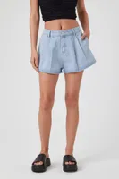 Women's High-Rise Denim Shorts in Light Denim, 31