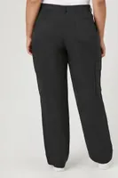 Women's Cargo Pants in Black, 0X
