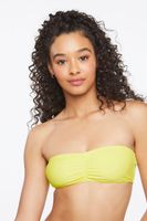 Women's Ruched Bandeau Bikini Top