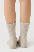 Ribbed Crew Socks