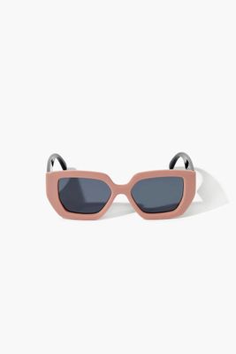 Overd Square Sunglasses in Blush/Black