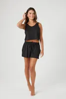 Women's Jersey Knit Pajama Shorts in Black