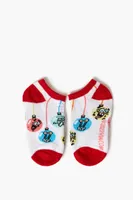 Kids SpongeBob Christmas Ankle Socks Set - 5 pack (Girls + Boys) in Green