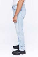 Men Slim-Fit Reworked Jeans in Light Denim, 31