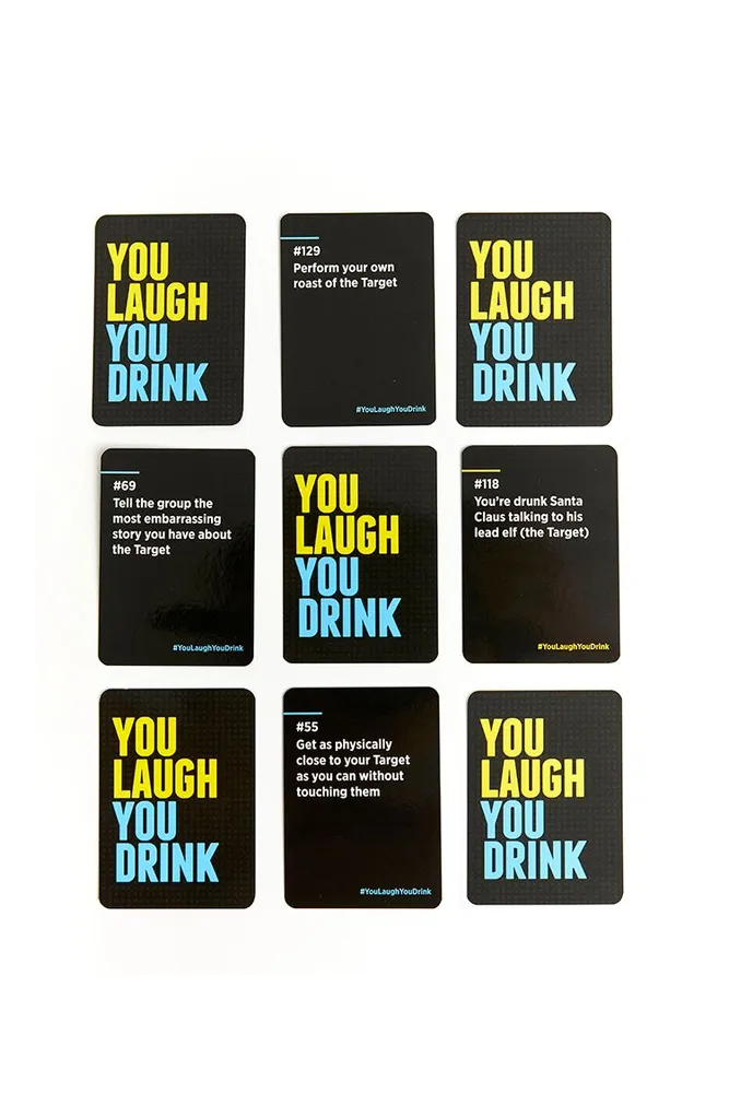 You Laugh You Drink - A Party Game in Black