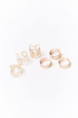 Women's Filigree Ring Set in Gold, 7