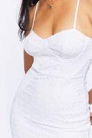 Women's Sweetheart Bodycon Mini Dress in White Large