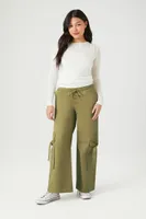 Women's Twill High-Rise Utility Pants