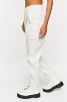 Women's Twill Mid-Rise Joggers in Vanilla Medium