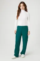 Women's High-Rise Wide-Leg Cargo Pants