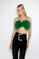 Women's Feather Cropped Cami