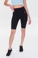 Women's Active Seamless High-Rise 9-inch Biker Shorts in Black Medium
