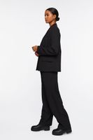 Women's Double-Breasted Suit Blazer & Pants Set in Black Medium