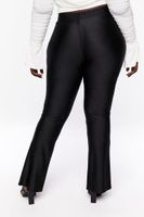 Women's Split Hem Leggings in Black, 0X