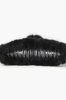 Faux Fur Claw Hair Clip in Black