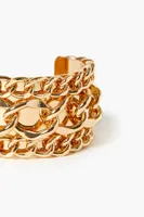 Women's Chain Cuff Bracelet in Gold