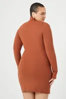 Women's Turtleneck Mini Sweater Dress