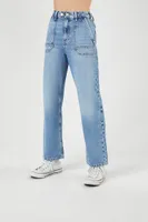 Women's High-Rise Straight Jeans in Light Denim, 26