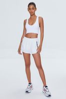 Women's Seamless Longline Sports Bra in White Small