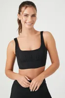 Women's Corset Longline Sports Bra