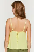 Women's Shirred-Bust Flowy Cami Citrus