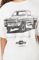 Women's Chevrolet Silverado Graphic T-Shirt in Cream/Black, S/M