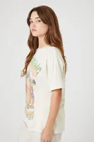 Women's The Offspring Oversized Graphic T-Shirt in White, Size S/M