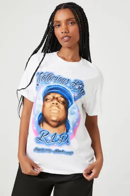 Women's The Notorious Big Graphic T-Shirt White,