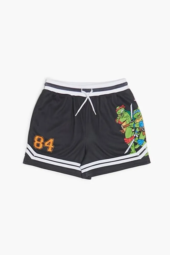 Kids Teenage Mutant Ninja Turtles Shorts (Girls + Boys) in Black, 11/12