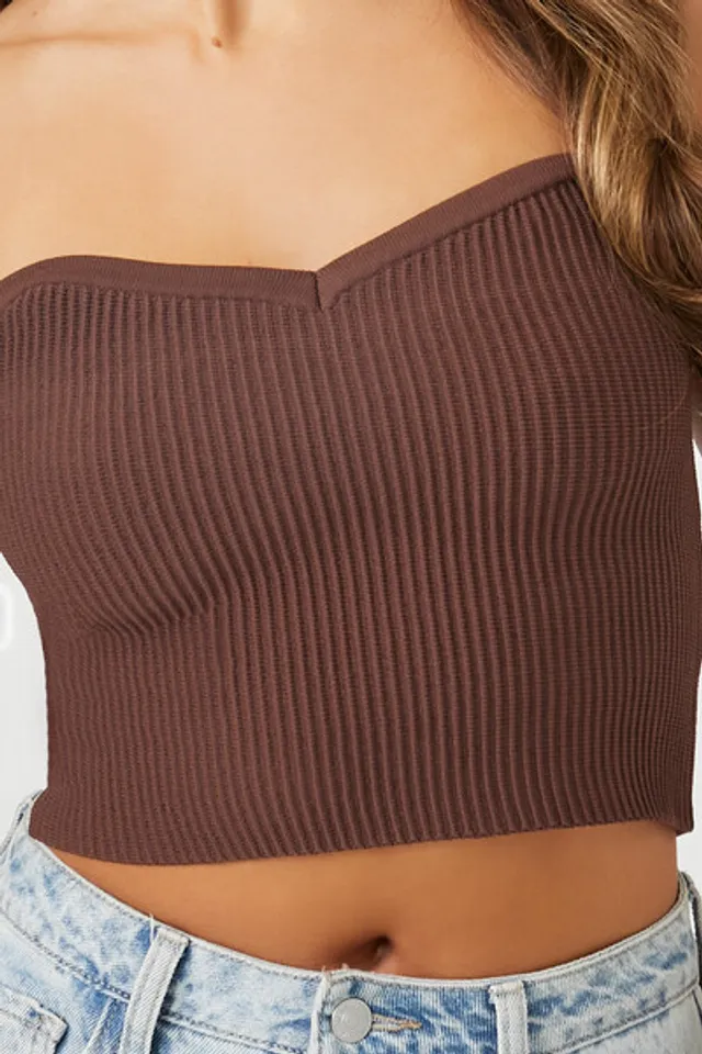 Buy FOREVER 21 Compact Ribbed Knit Tube Top 2024 Online