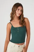 Women's Sweater-Knit Cropped Cami Medium