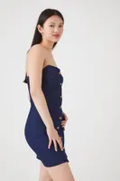 Women's Denim Tube Mini Dress