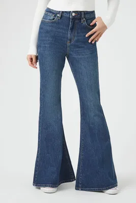 Women's Flare High-Rise Jeans in Dark Denim, 26