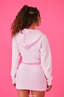 Women's Barbie Cropped Zip-Up Hoodie