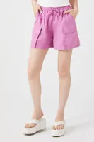 Women's Cargo Bermuda Shorts in Jacaranda Small