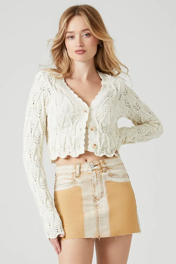 Short Denim Skirt in French Vanilla Yellow - Glue Store