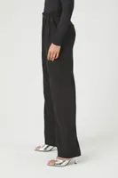 Women's Straight-Leg Trouser Pants in Black Small