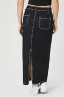 Women's Twill High-Rise Maxi Skirt Small