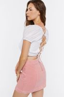 Women's Lace-Back Crop Top Vanilla