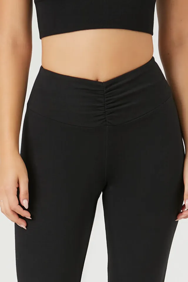 Forever 21 Women's Active Flare Leggings in Black Small