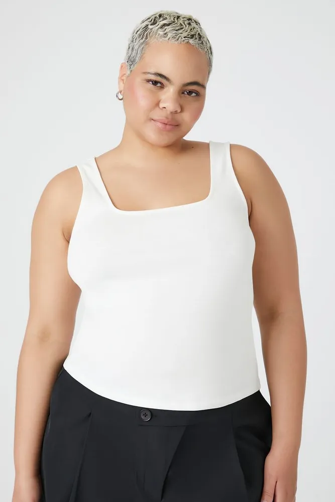 Women's Jersey Knit Tank Top White,