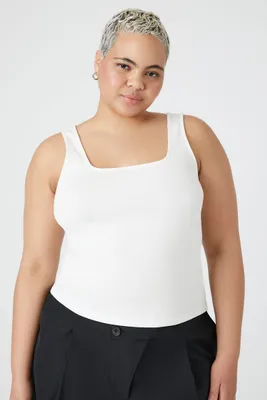 Women's Jersey Knit Tank Top White,