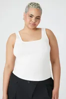 Women's Jersey Knit Tank Top White,