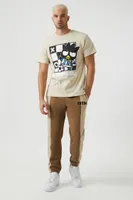 Men Badtz-Maru Soccer Graphic Tee in Taupe Medium