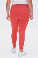 Women's Basic Organically Grown Cotton Leggings Red,