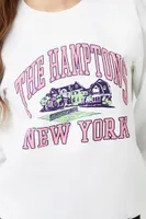 Women's The Hamptons Graphic Fleece Pullover White