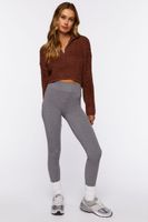 Women's Fuzzy Half-Zip Sweater