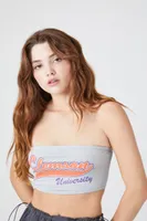 Women's Clemson University Tube Top in Heather Grey Large