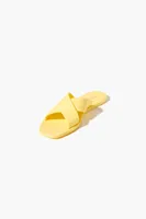 Women's Crisscross Square-Toe Sandals in Yellow, 8