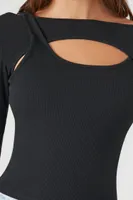 Women's Reworked Combo Top in Black, XS